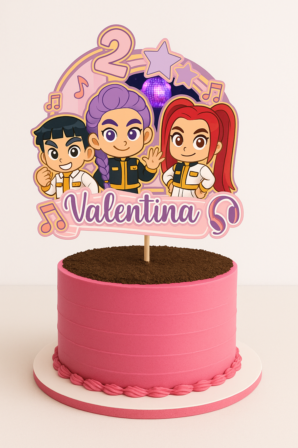 Topper K-Pop 🎤💜 – Archivo GRATIS para Silhouette Cameo 🎀 - Imagen 2