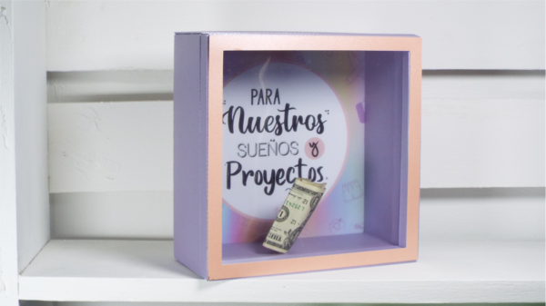 Alcancia “Para nuestros Sueños” – Diseño en Capas 3D para  Cameo/ pdf - Imagen 3