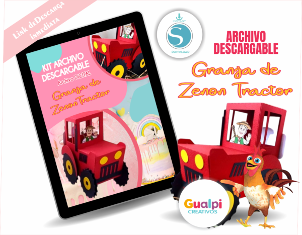Tractor Granja de Zenon   | Archivo SVG 🚜