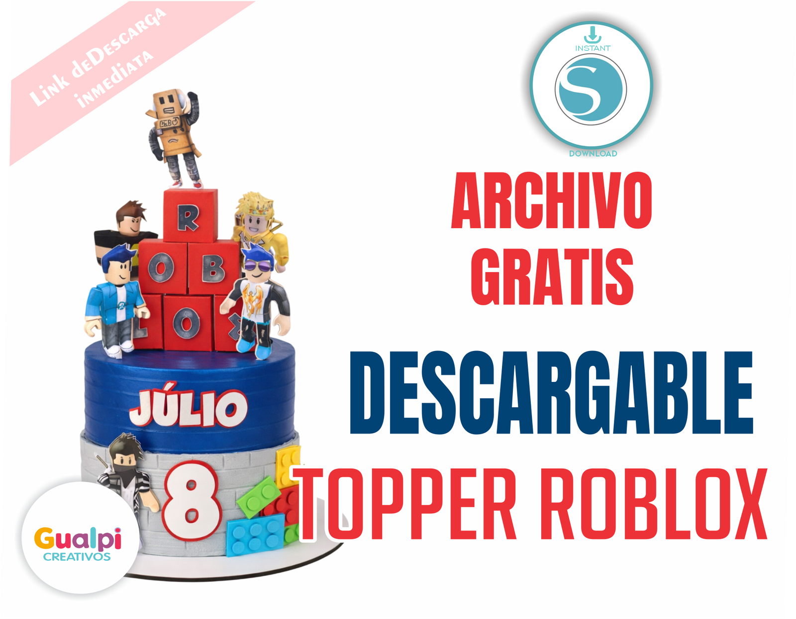 Topper Roblox GRATIS – Archivo Descargable para Silhouette Cameo