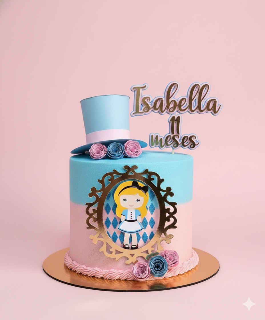 Topper Alicia en el País de las Maravillas – GRATIS para Silhouette Cameo - Imagen 2