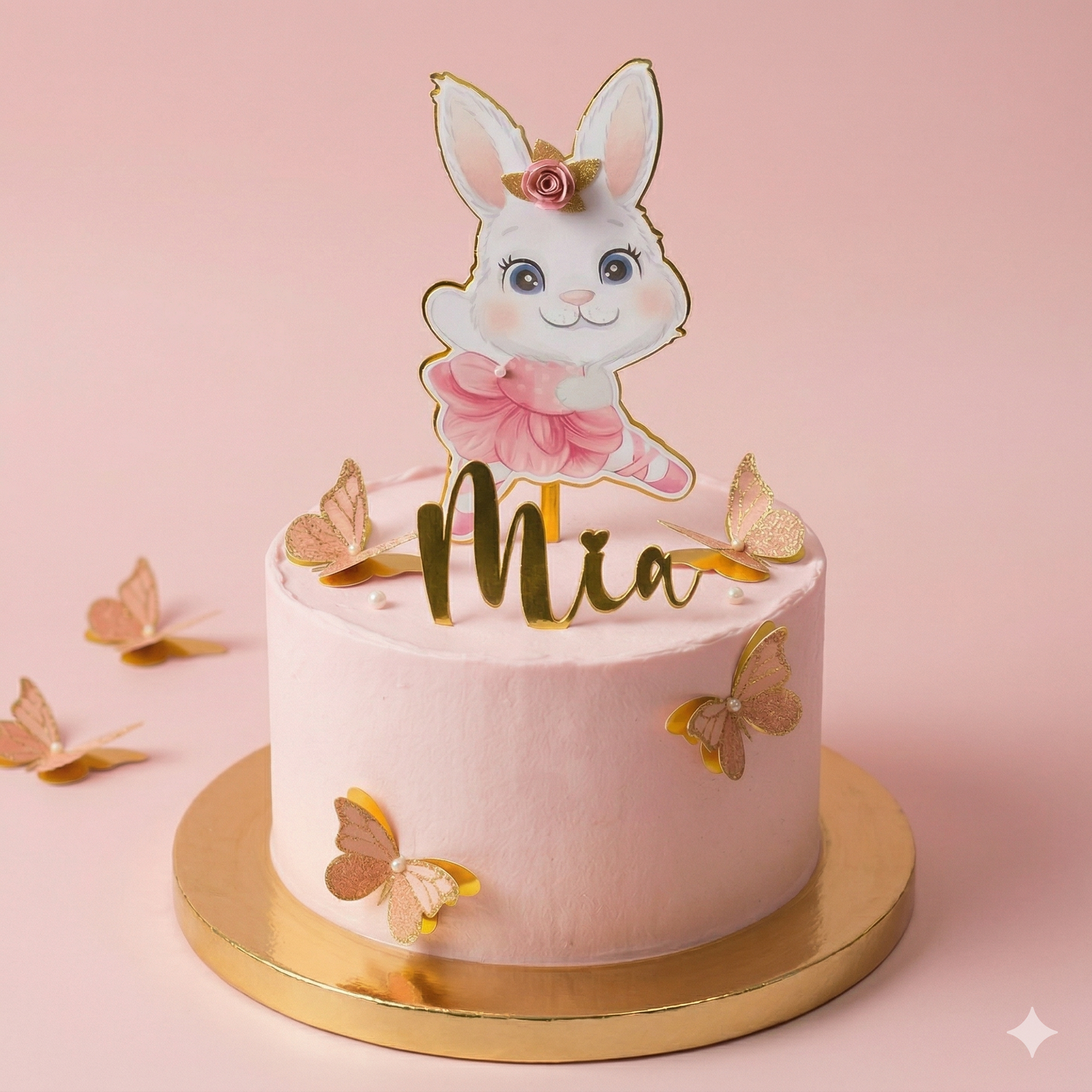 Topper Conejita Bailarina GRATIS para Silhouette Cameo | Archivo Digital Decoración de Tortas - Imagen 2
