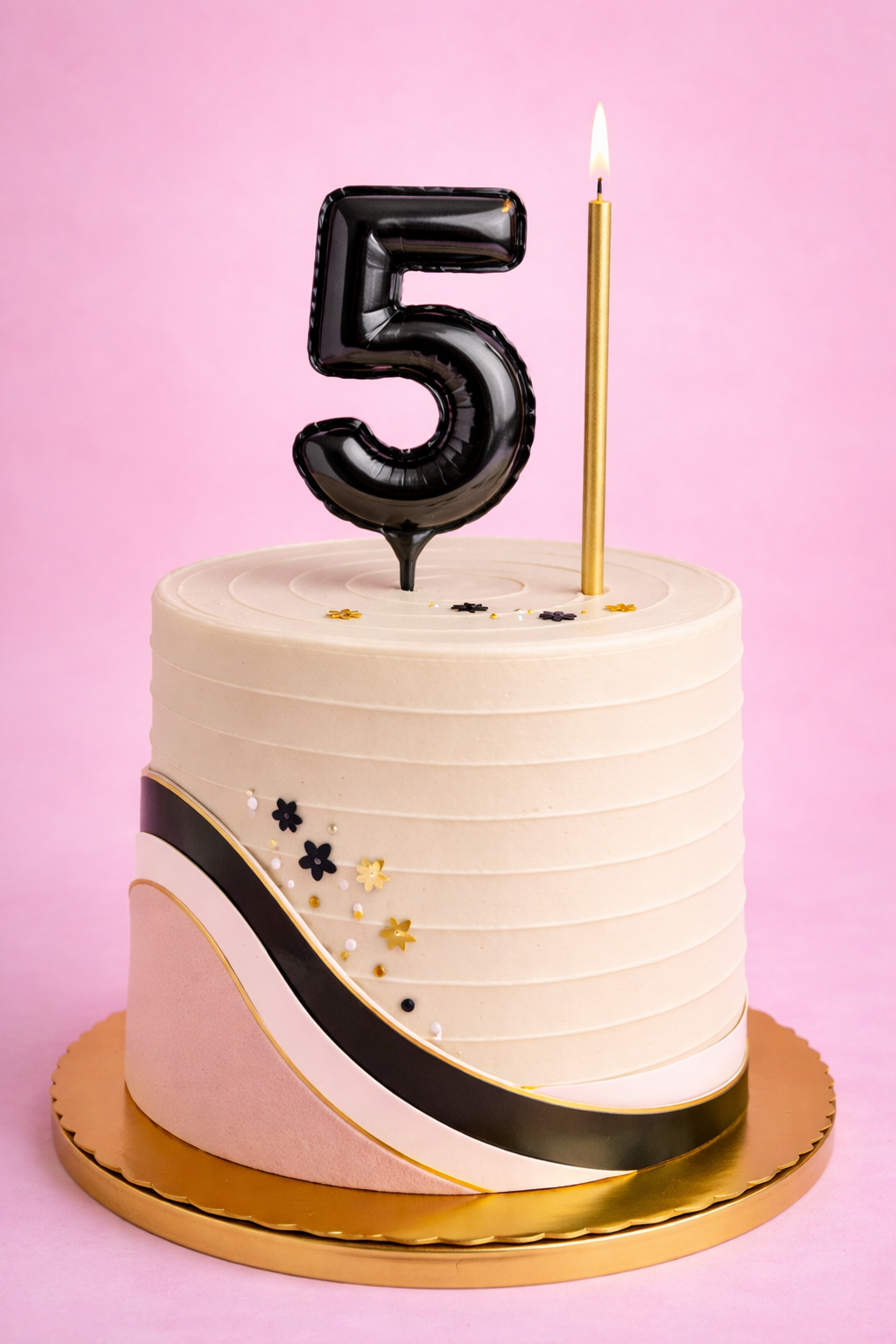 Topper Números globo Metalizado NEGRO GRATIS para Silhouette Cameo | Decoración Torta Cumpleaños 🎂 - Imagen 2