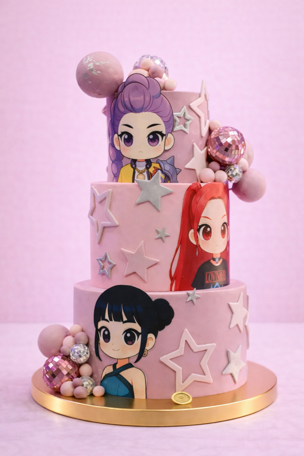 Topper Guerrera K-POP GRATIS para Silhouette Cameo | Archivo Digital Decoración de Tortas - Imagen 2