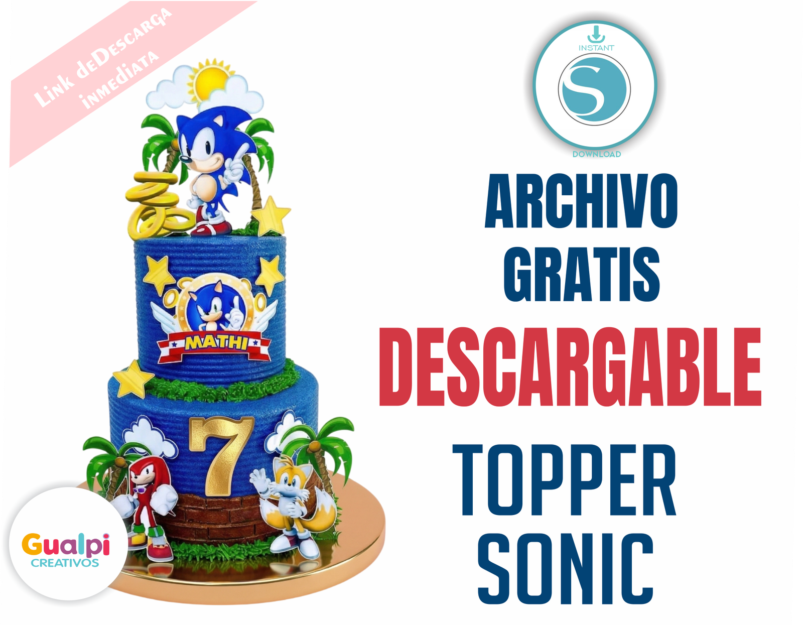 Topper Sonic Archivo GRATIS para Silhouette Cameo