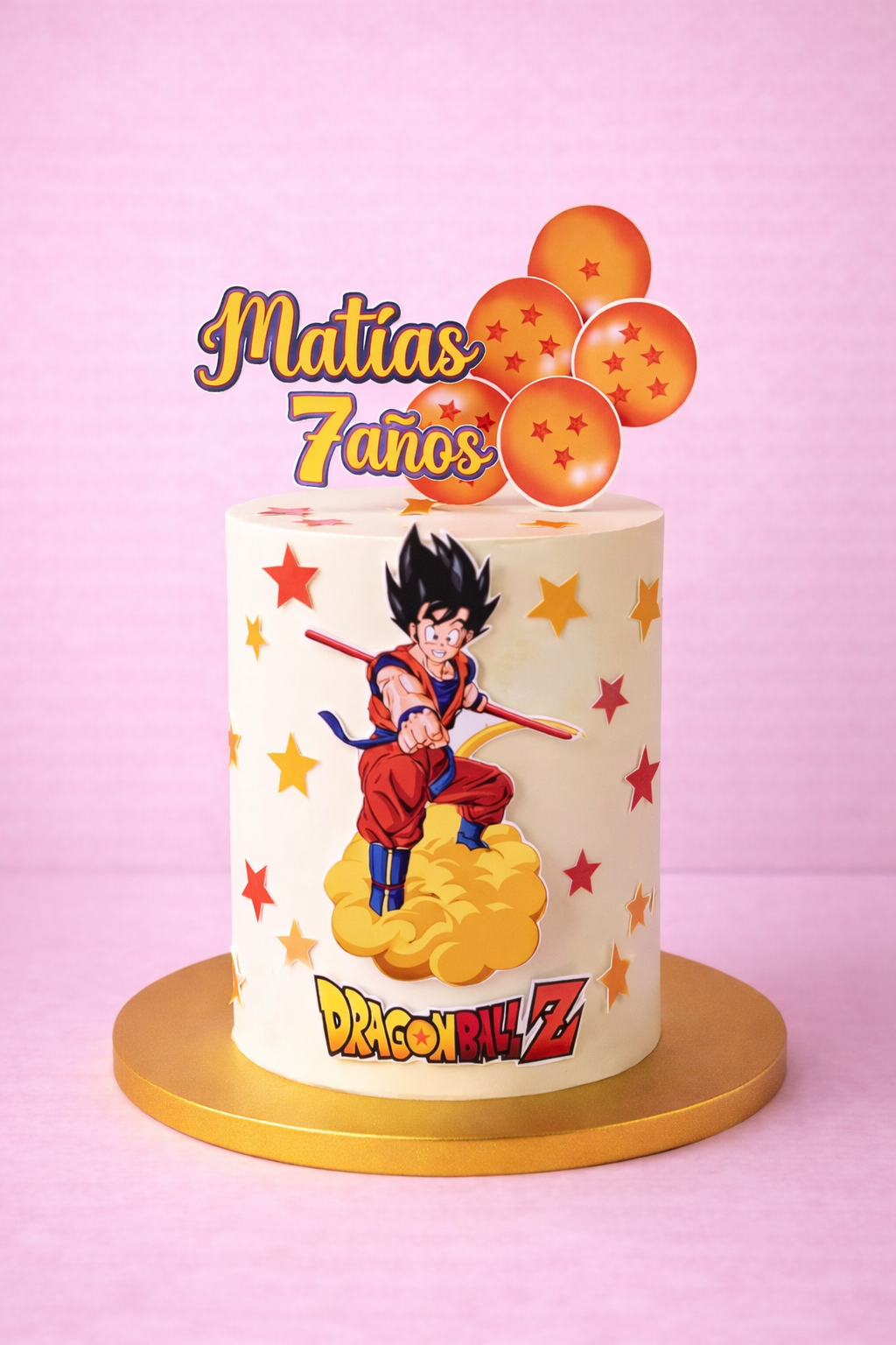 Topper Dragon Ball Z Personalizado | Archivo Gratis SVG y Silhouette Cameo | Decoración Cumpleaños Niño Anime - Imagen 2