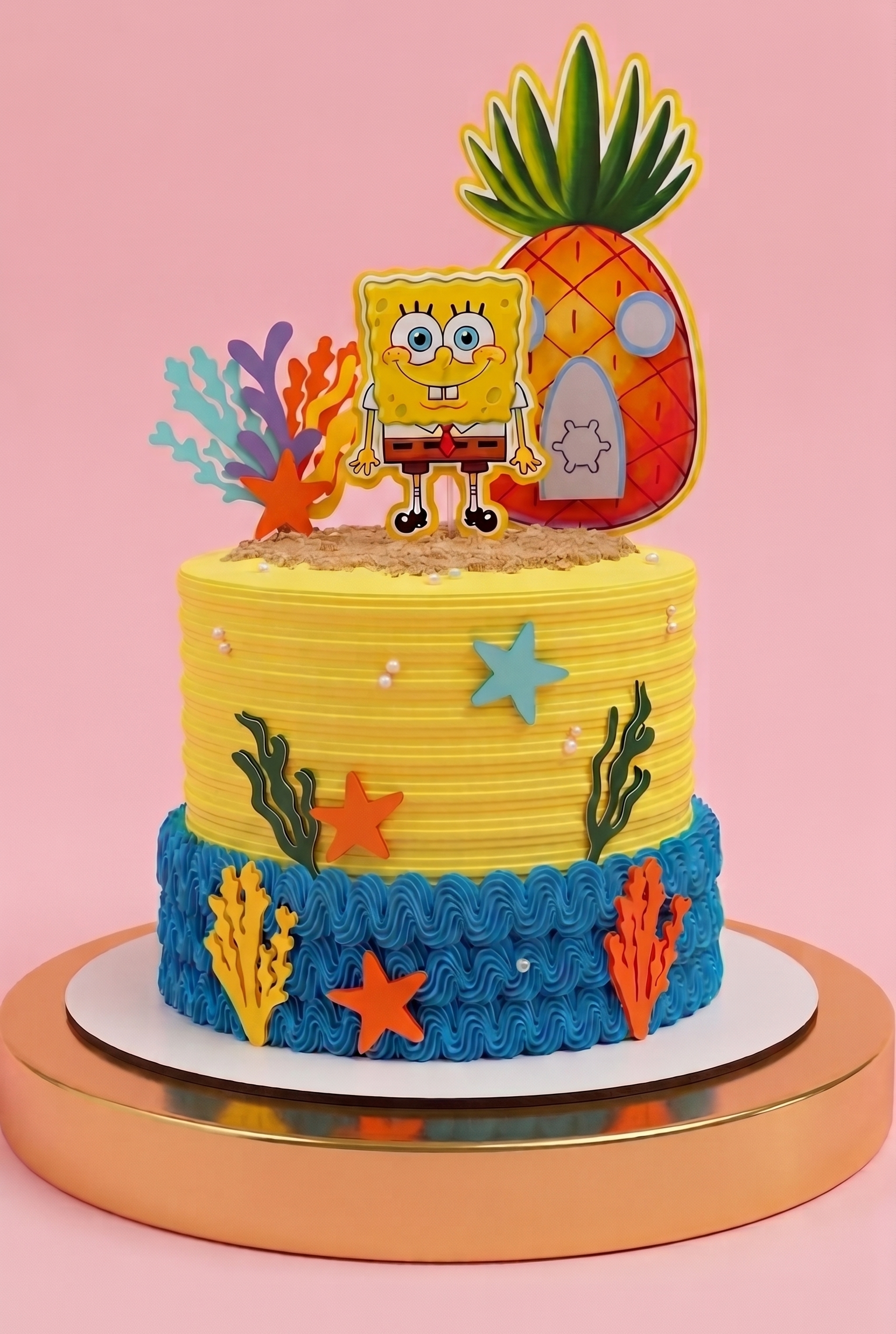 Plantilla GRATIS Topper Bob Esponja | SVG Cricut + Silhouette Cameo - Imagen 2