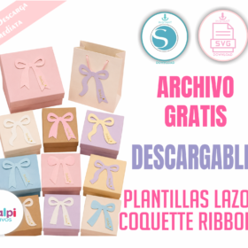 Plantillas GRATIS Lazos Coquette Ribbons | SVG Cricut + Silhouette Cameo