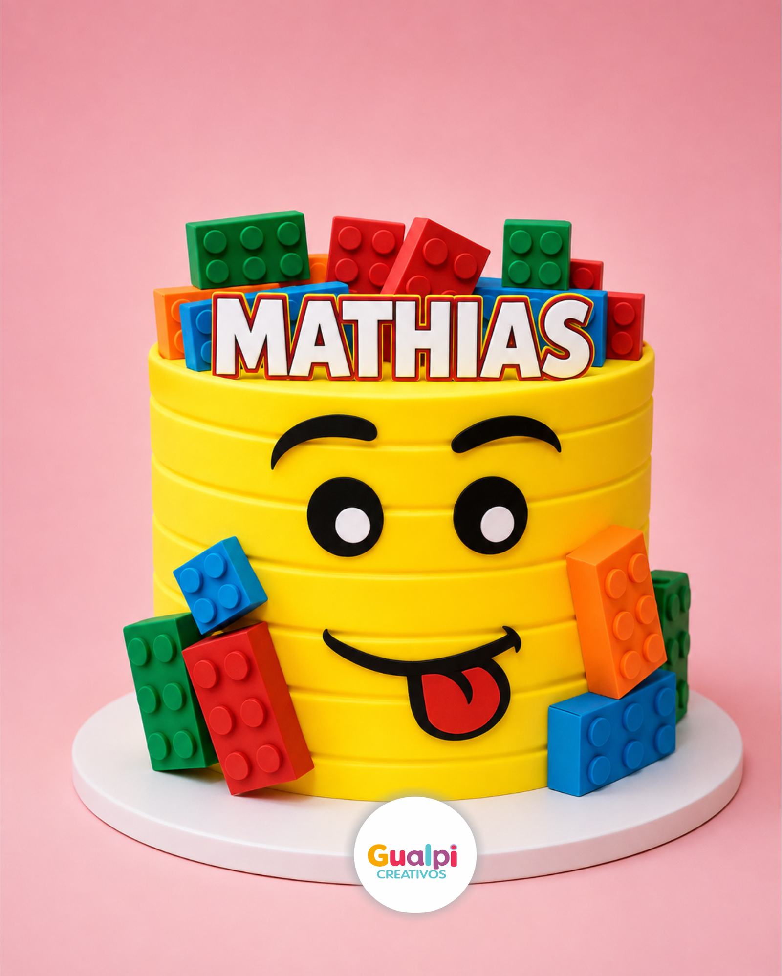 Topper LEGO GRATIS | SVG para Silhouette Cameo | Cake Topper Personalizado de Bloques - Imagen 2