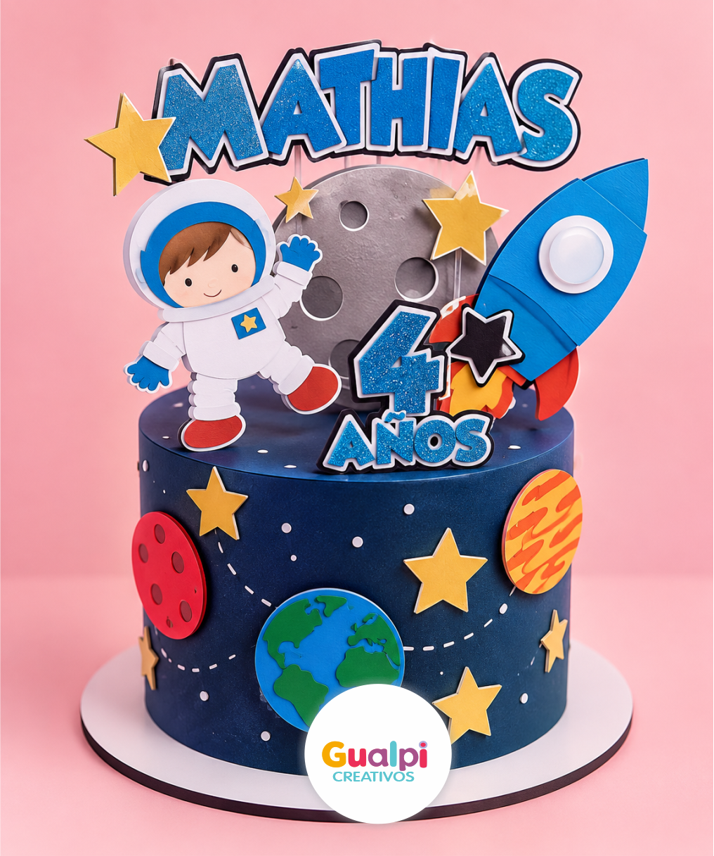 TOPPER ASTRONAUTA ARCHIVO GRATIS PARA CAMEO - Imagen 2