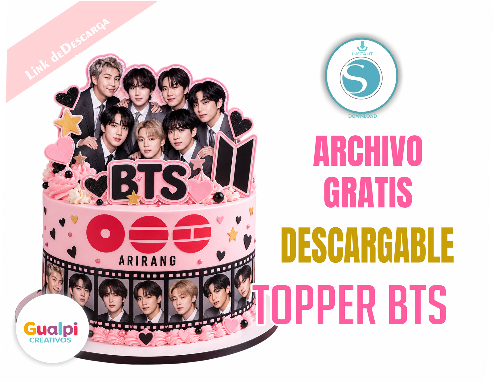 Topper BTS para Cameo – Archivo Gratis Descargable