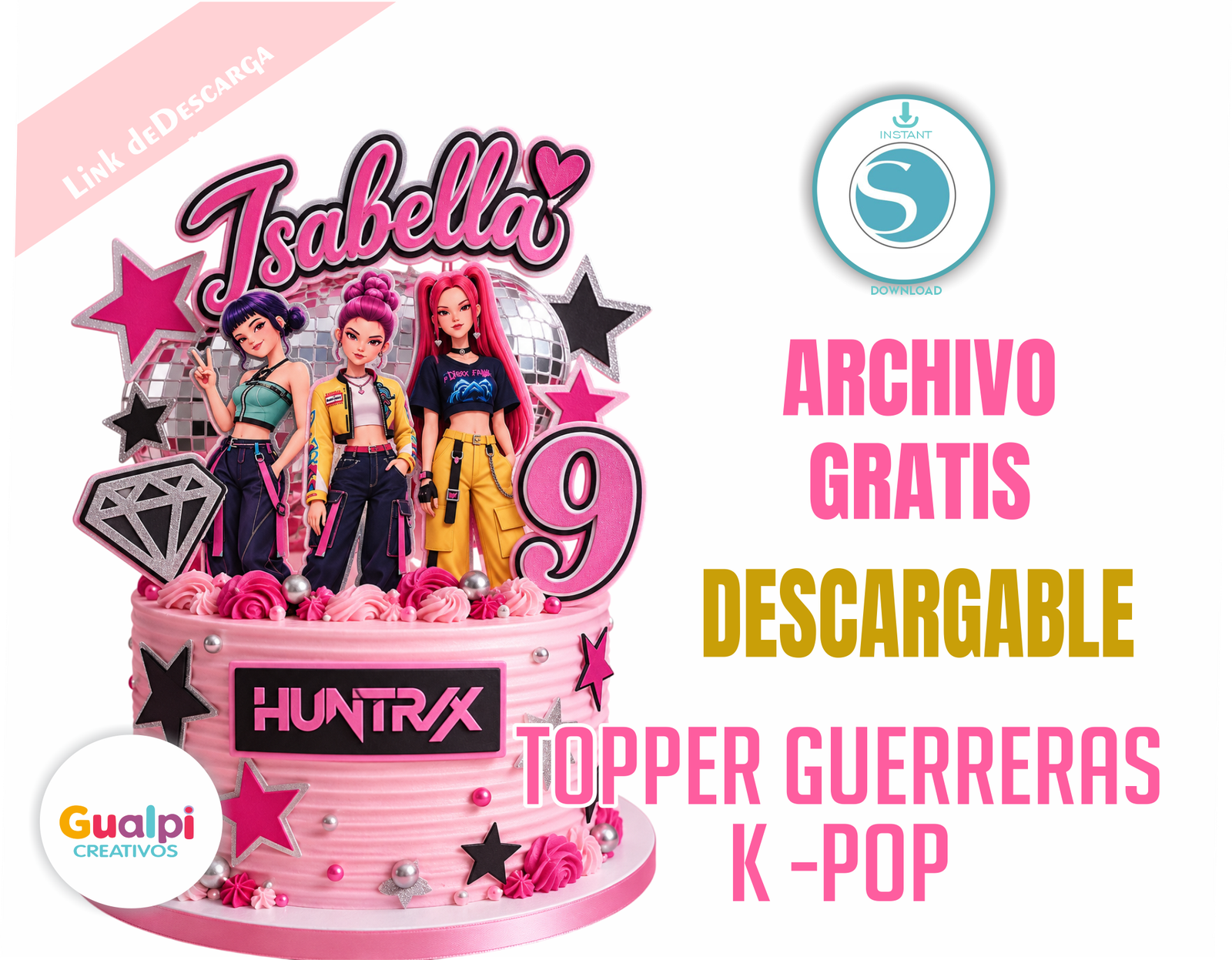 Topper K-Pop Demon Hunters Gratis para Cameo | Guerreras K-Pop