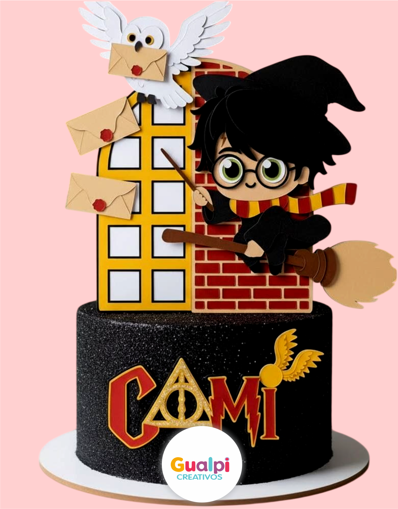 Topper Harry Potter para Cameo – Archivo Gratis Descargable - Imagen 2