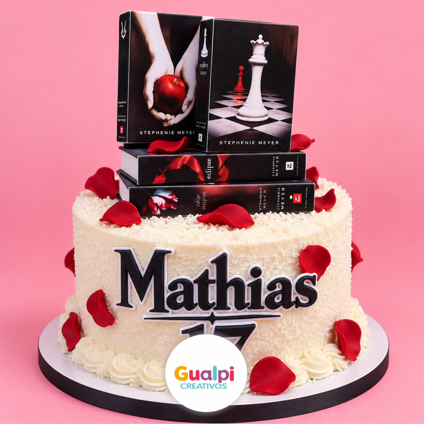 Topper Crepúsculo para Cumpleaños Archivo Gratis para Cameo | Decoración de Pastel - Imagen 2