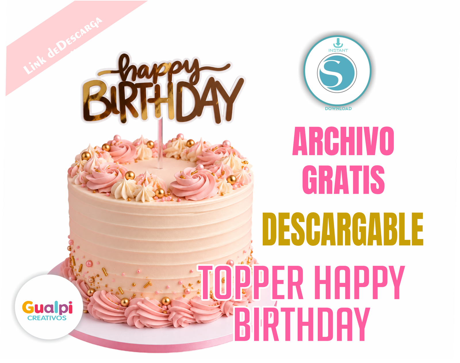Archivo Gratis para Cameo – Topper Happy Birthday