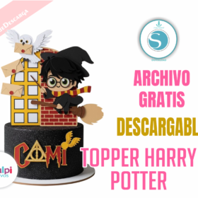 Topper Harry Potter para Cameo – Archivo Gratis Descargable